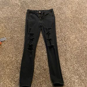 AE Black Ripped Jeans
